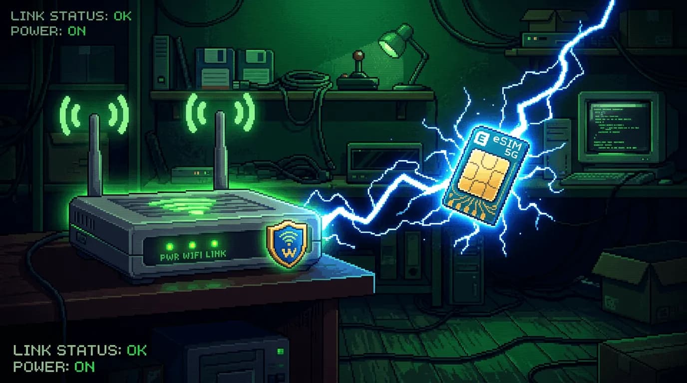 How to Set Up a Private Home Internet Connection With an eSIM Router — No ISP, No Identity